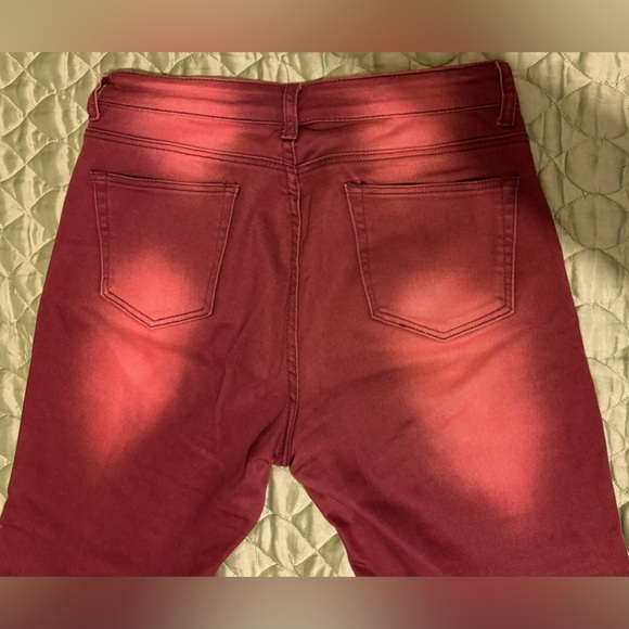 ❤️Women’s Distressed Studded Jeans❤️Rust Color❤️Size 11/12❤️BLUE TOPIC❤️ - Picture 6 of 13